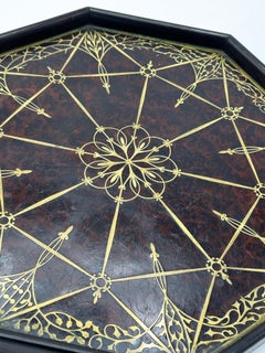 Art Nouveau brass inlaid tray by Erhard & Sohne