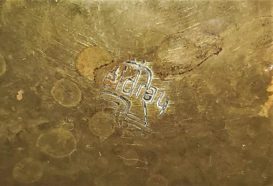 20th Century Art Nouveau Brass Jardinière with Paw Feet by Beldray