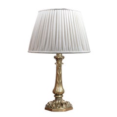 Art Nouveau Brass Lamp Base