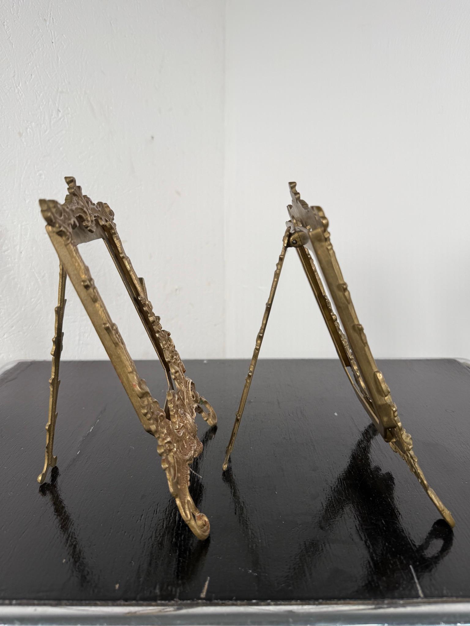 Early 20th Century Art Nouveau brass pair of photo frames - France- For Sale