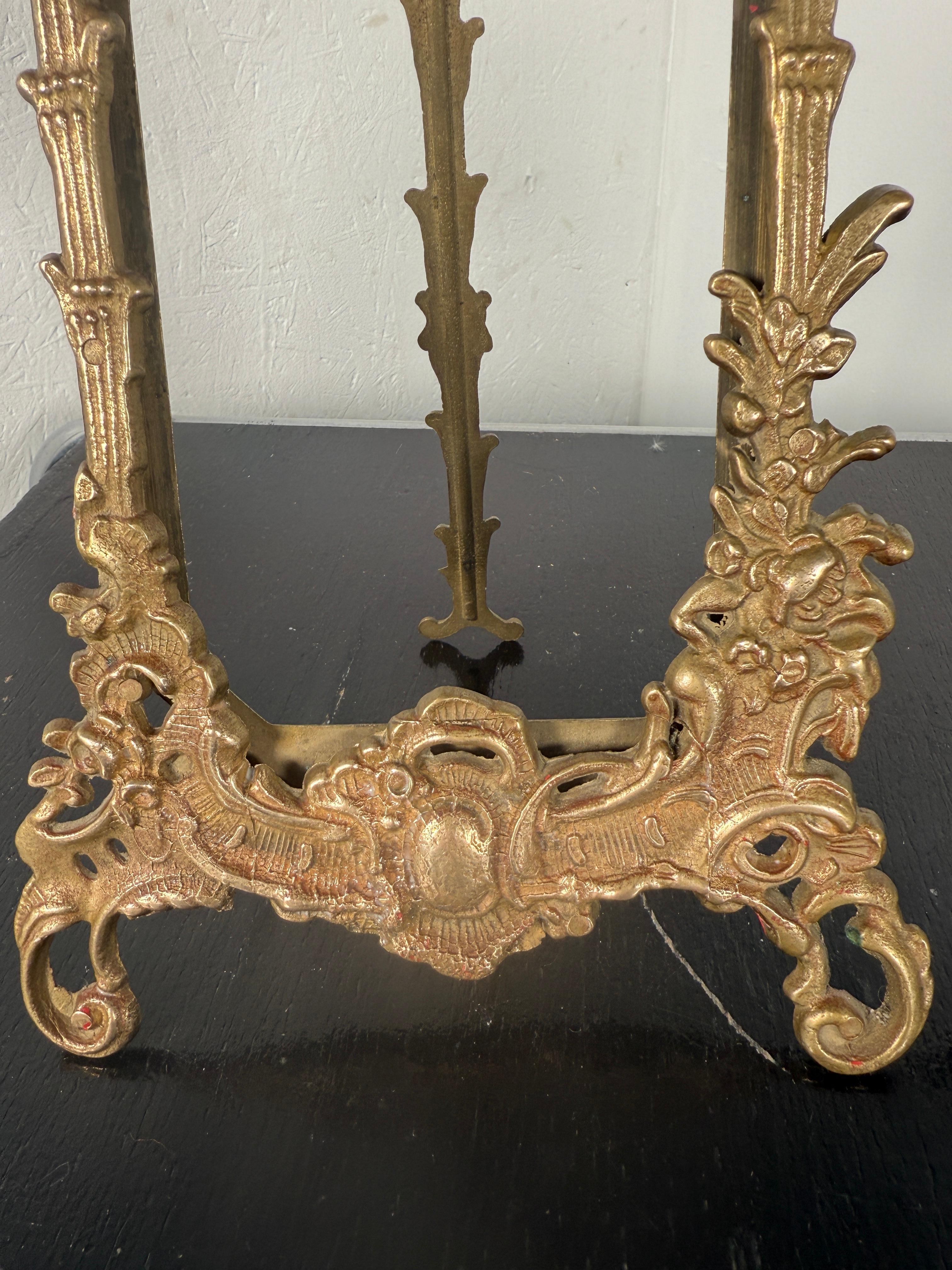 Art Nouveau brass pair of photo frames - France- For Sale 2