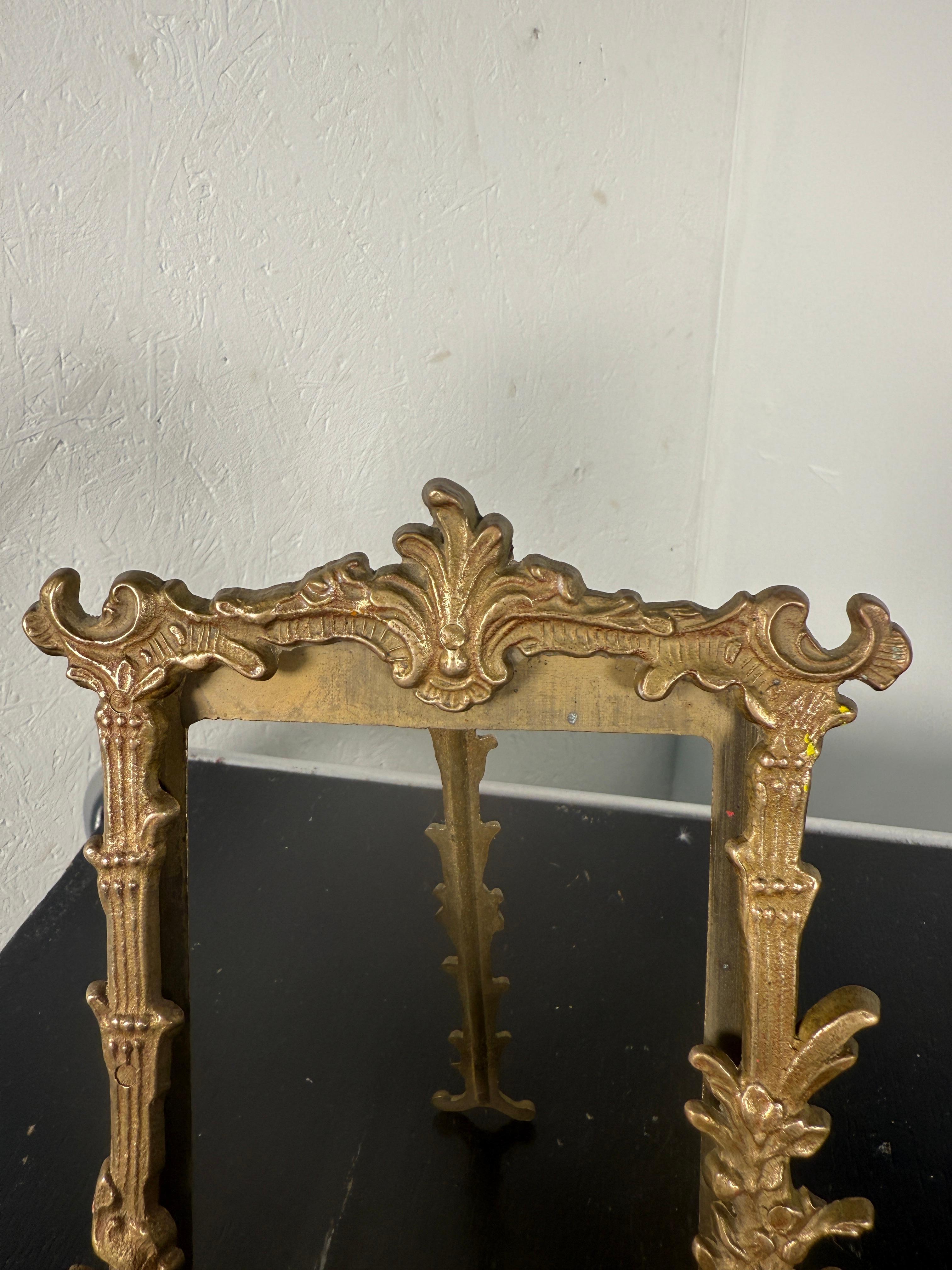 Art Nouveau brass pair of photo frames - France- For Sale 3