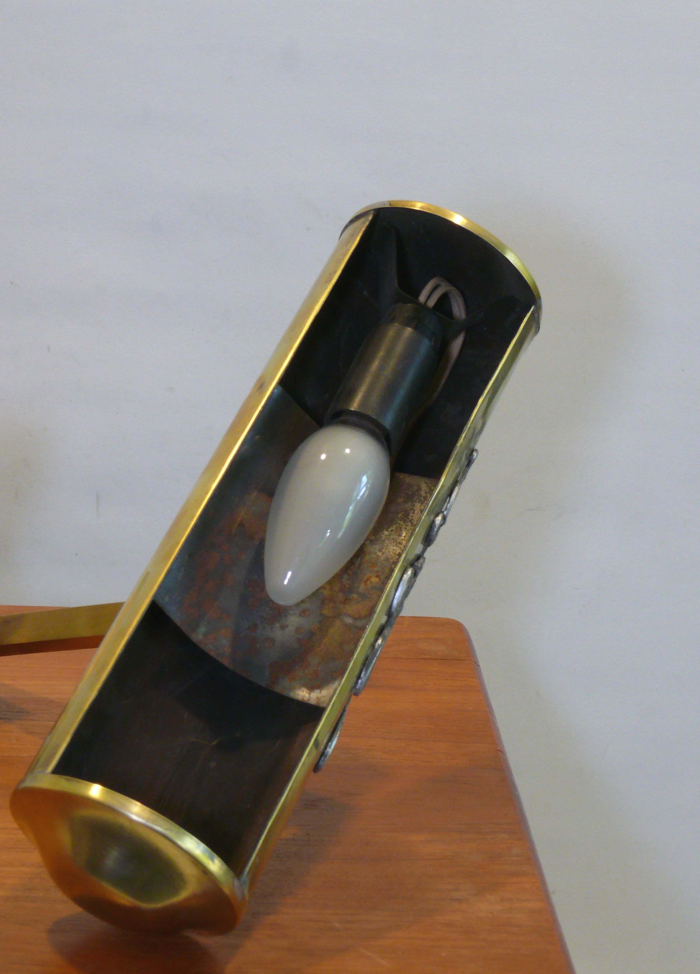Début du 20ème siècle Lampe de piano Art nouveau en laiton, années 1920 en vente