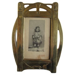 Art Nouveau Brass Picture Frame, Austria