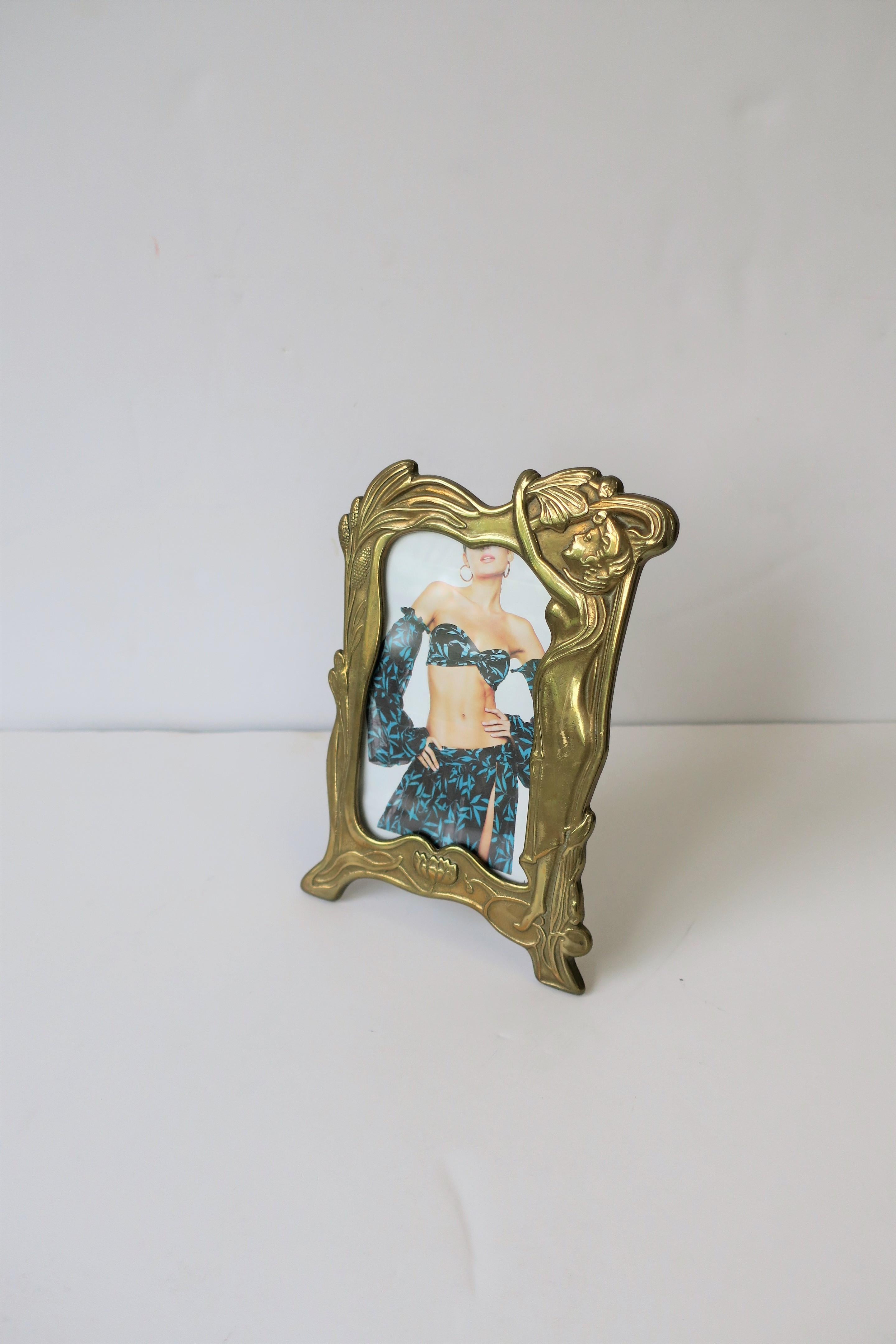 Art Nouveau Brass Picture Frame 2