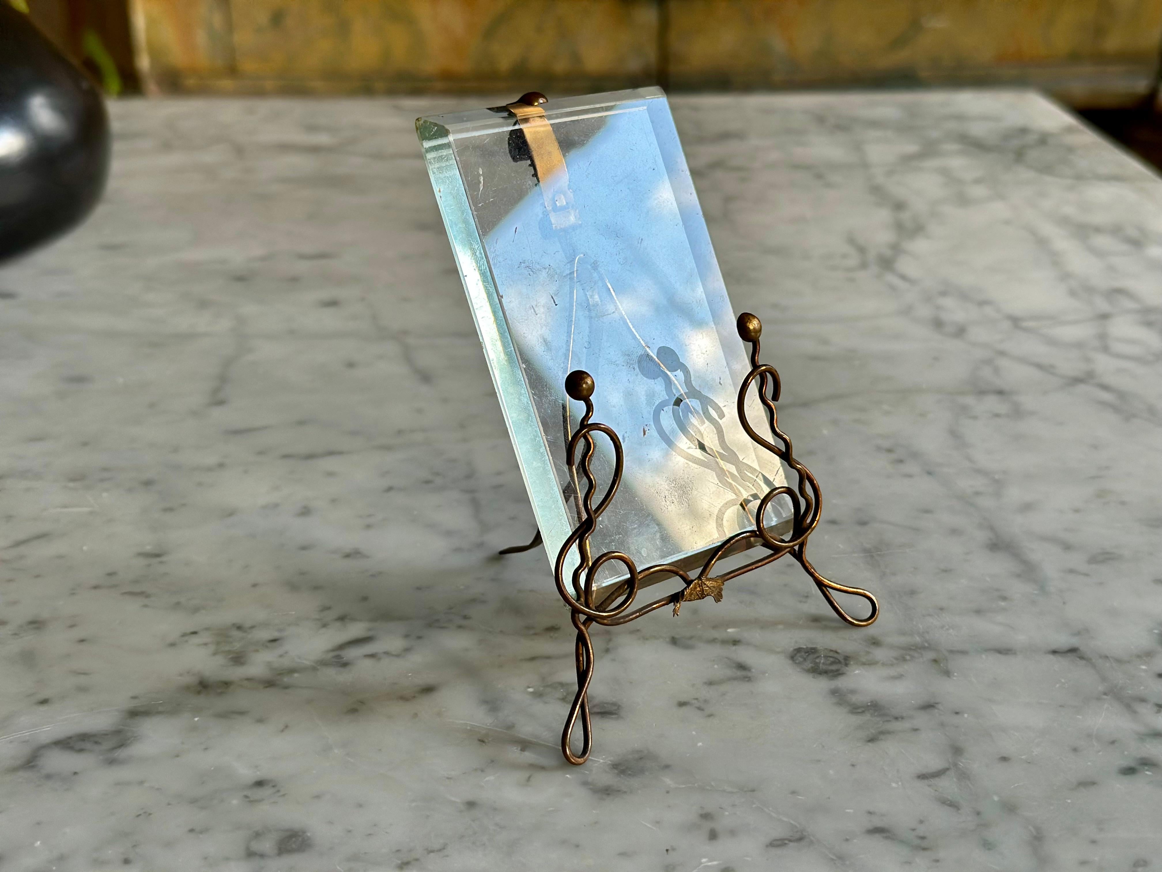 Art Nouveau Brass Picture Frame, Vienna c. 1900 For Sale 6
