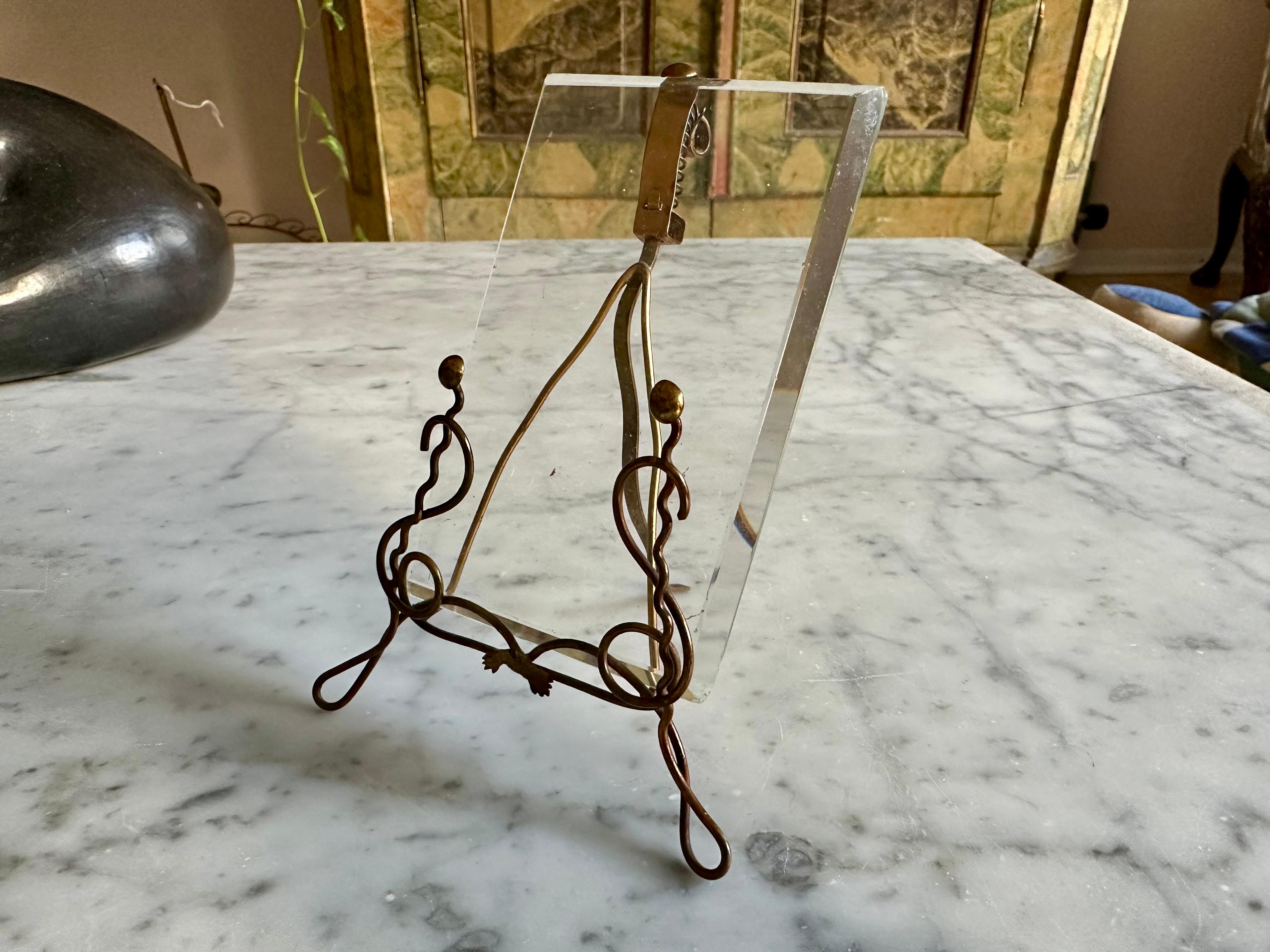 Art Nouveau Brass Picture Frame, Vienna c. 1900 For Sale 8
