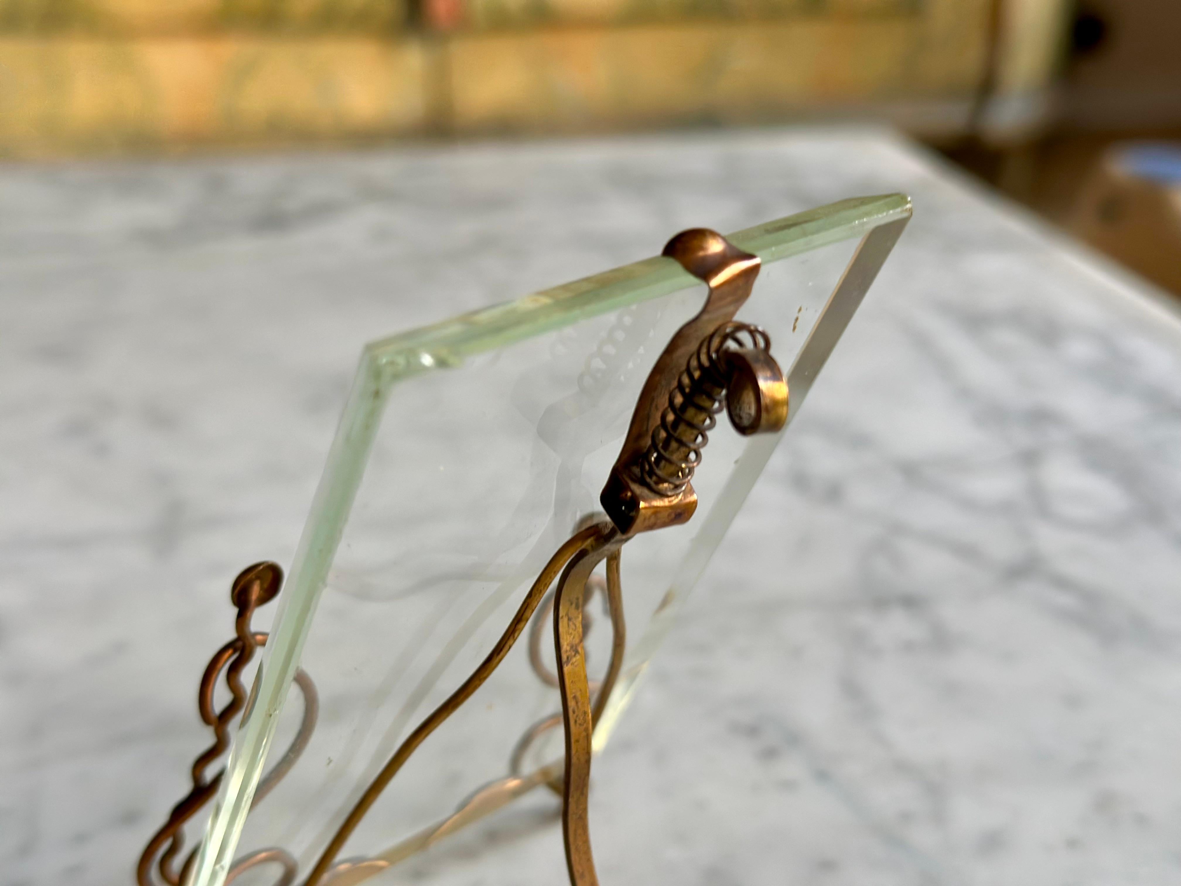 Art Nouveau Brass Picture Frame, Vienna c. 1900 For Sale 2