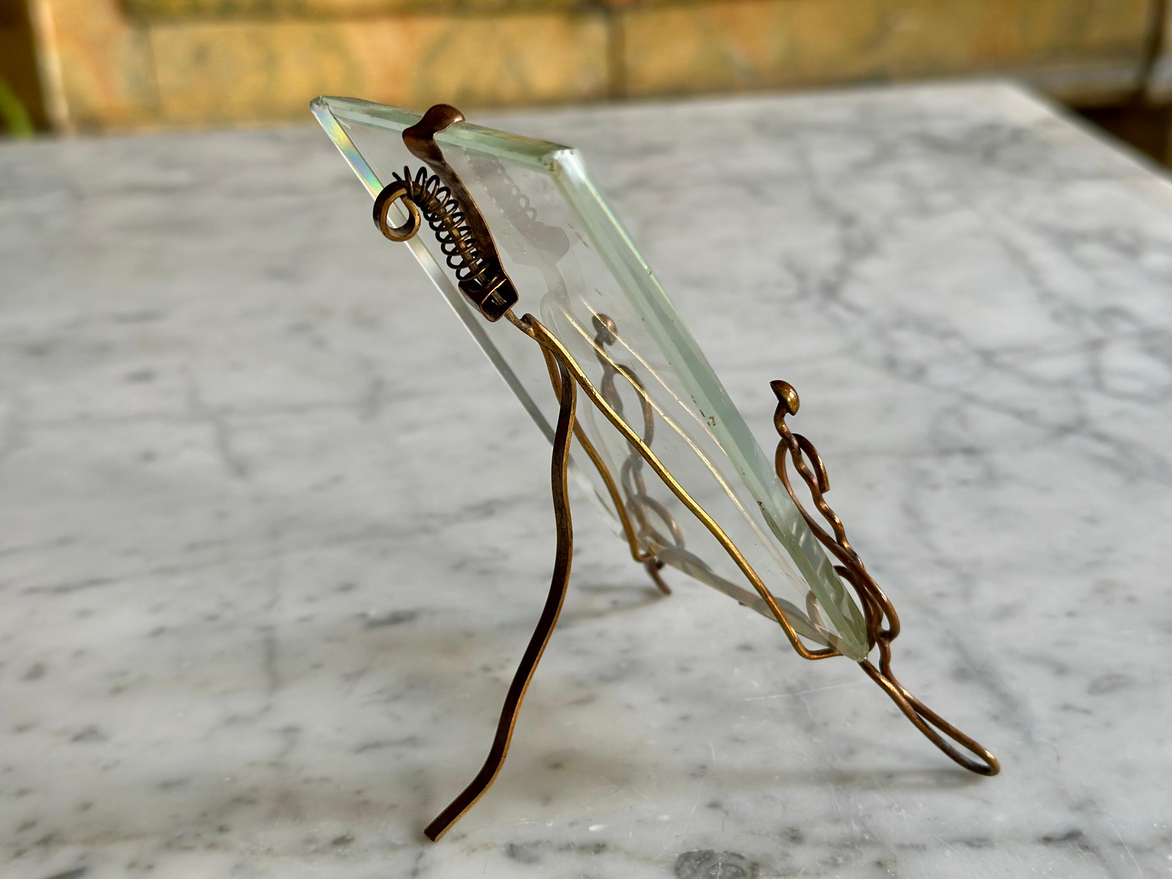 Art Nouveau Brass Picture Frame, Vienna c. 1900 For Sale 4