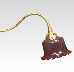 Art Nouveau Brass Reading Lamp