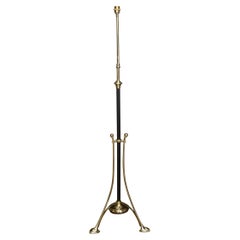 Jugendstil Stehlampe aus Messing