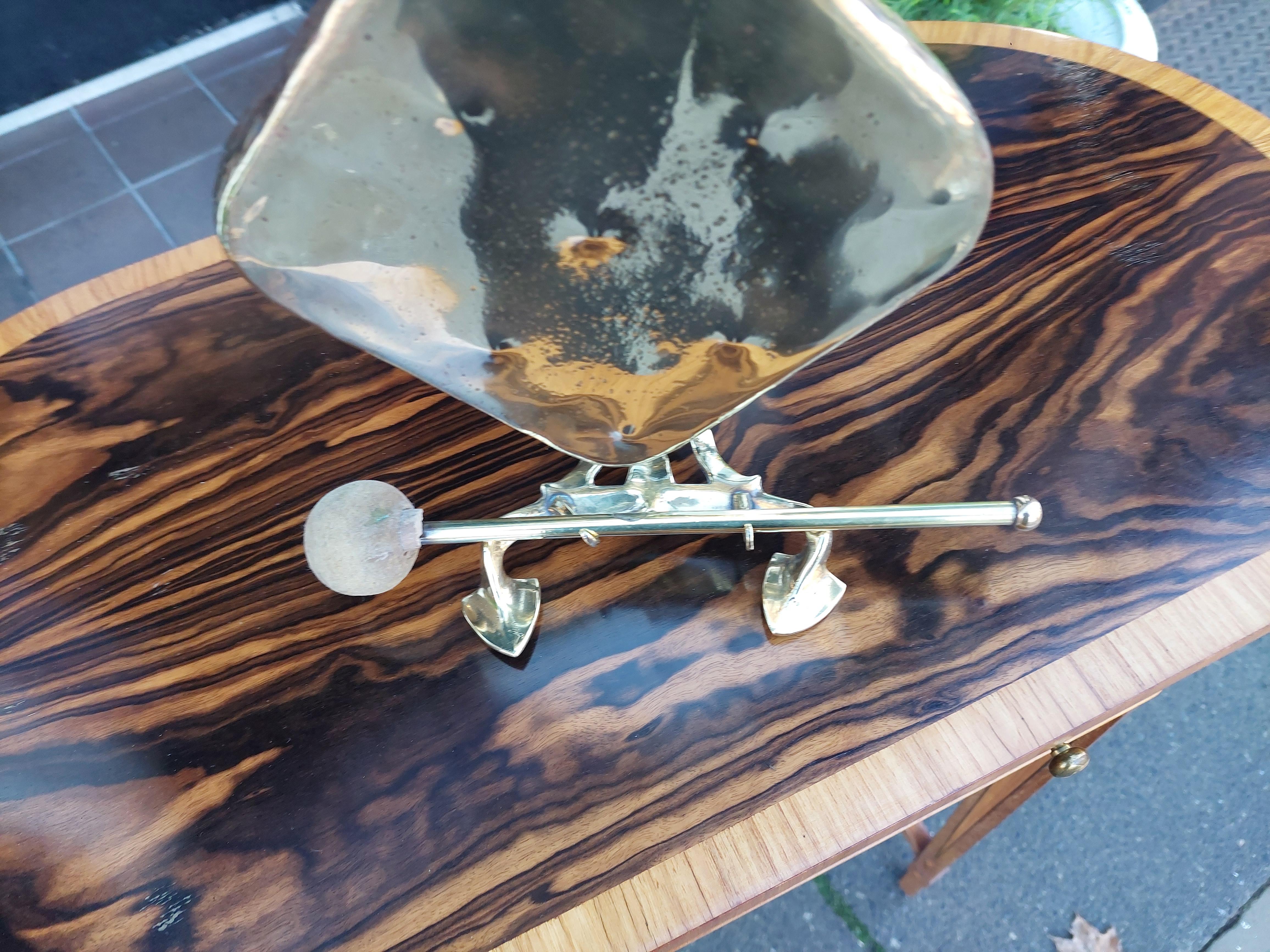 Art Nouveau Brass Table Top Gong Bon état - En vente à Altrincham, GB