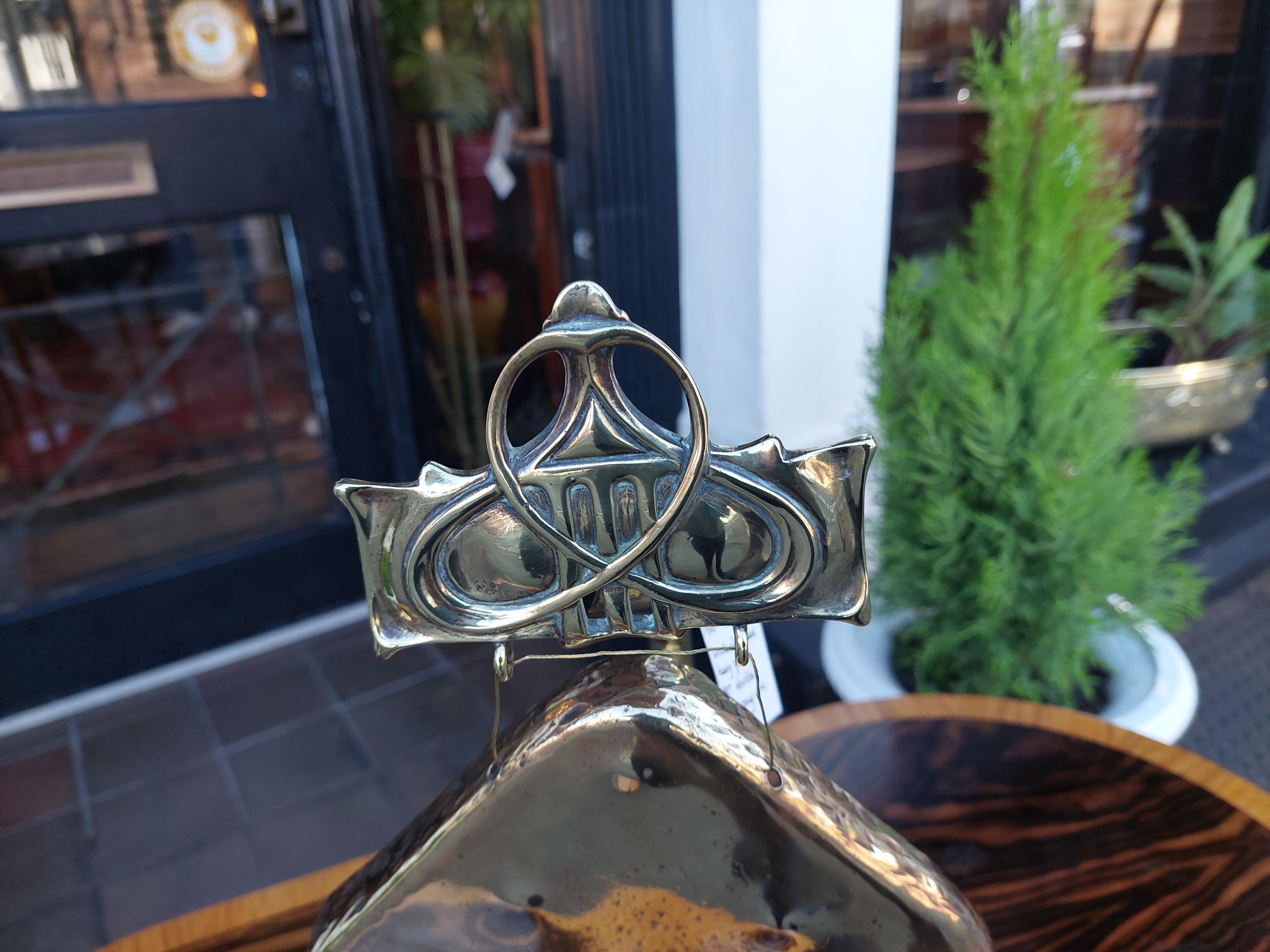 Art Nouveau Brass Table Top Gong en vente 1