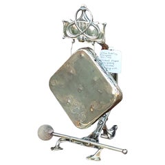 Art Nouveau Brass Table Top Gong Art Nouveau Brass Table Top Gong