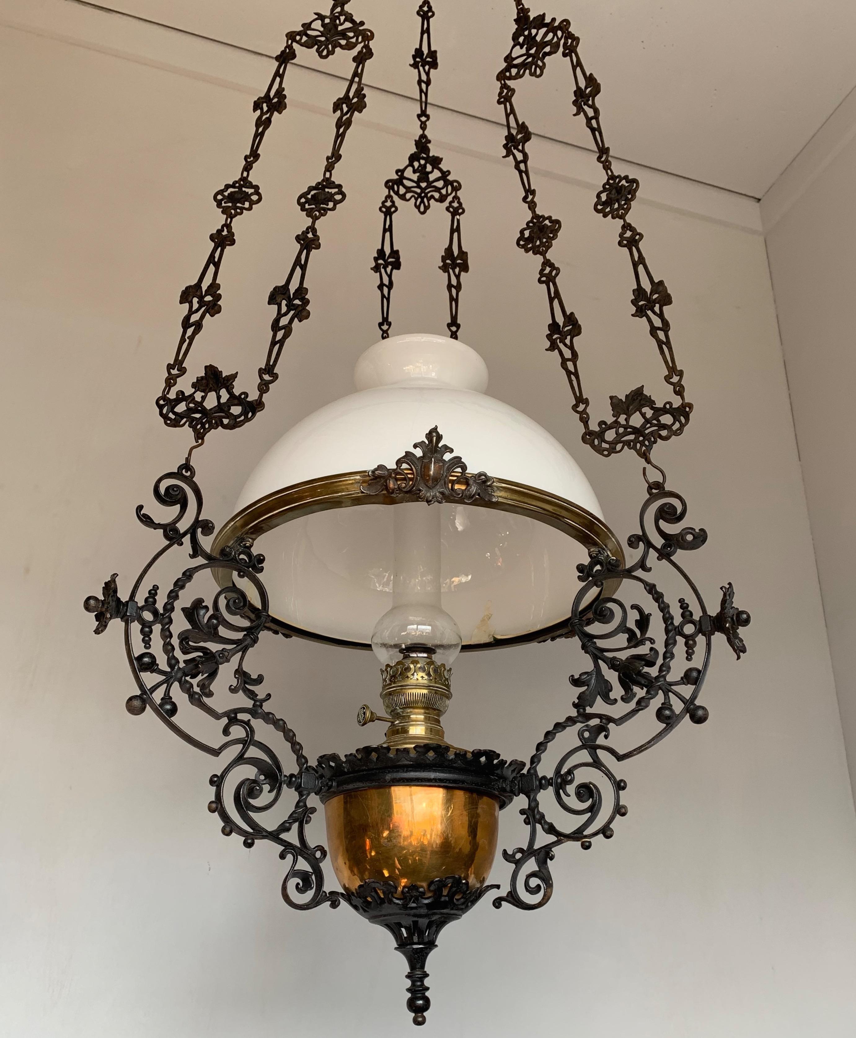 oil lamp chandelier