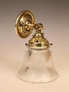 Art Nouveau Brass Wall Light / Picture Light , circa 1895–1910