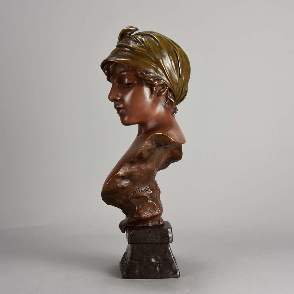 Art Nouveau Bronze Bust 