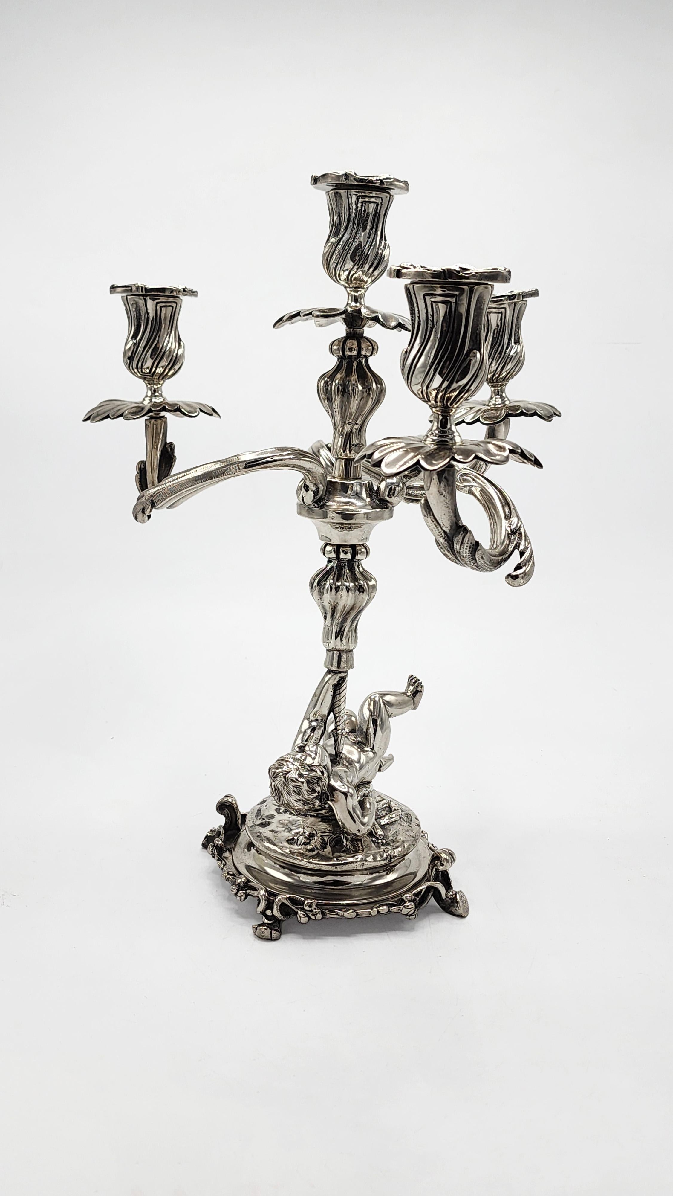 Jugendstil-Kronleuchter aus Bronze von Christofle (Französisch) im Angebot