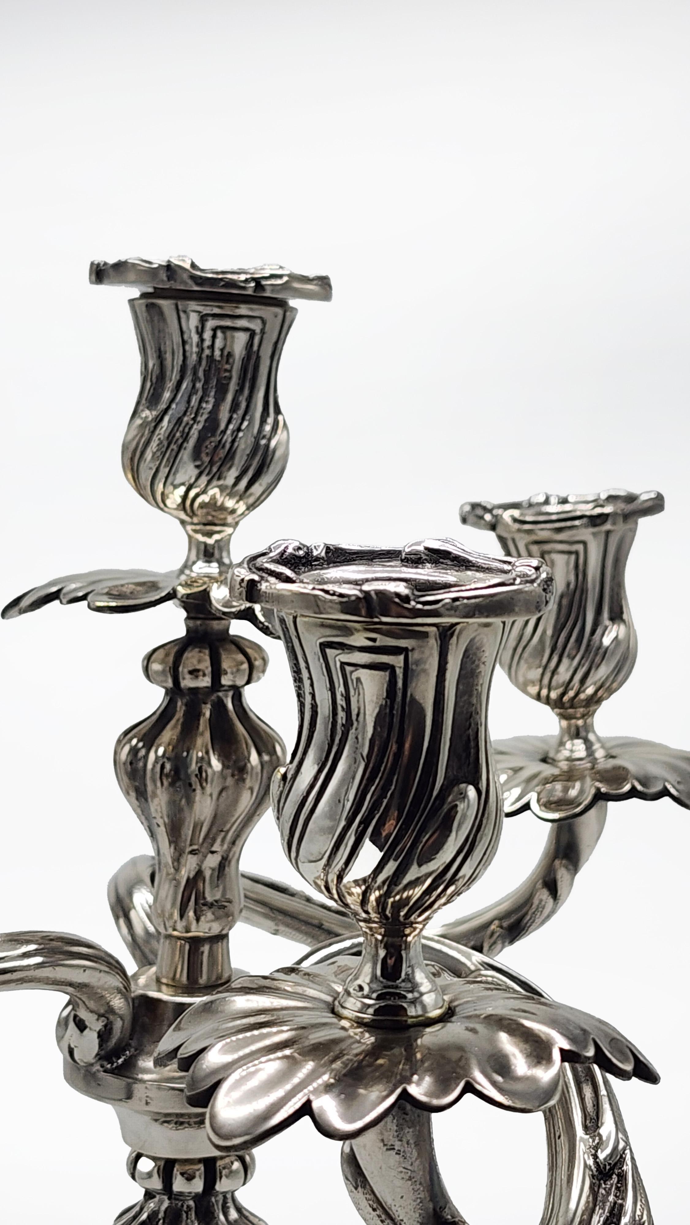 Jugendstil-Kronleuchter aus Bronze von Christofle (Handgefertigt) im Angebot