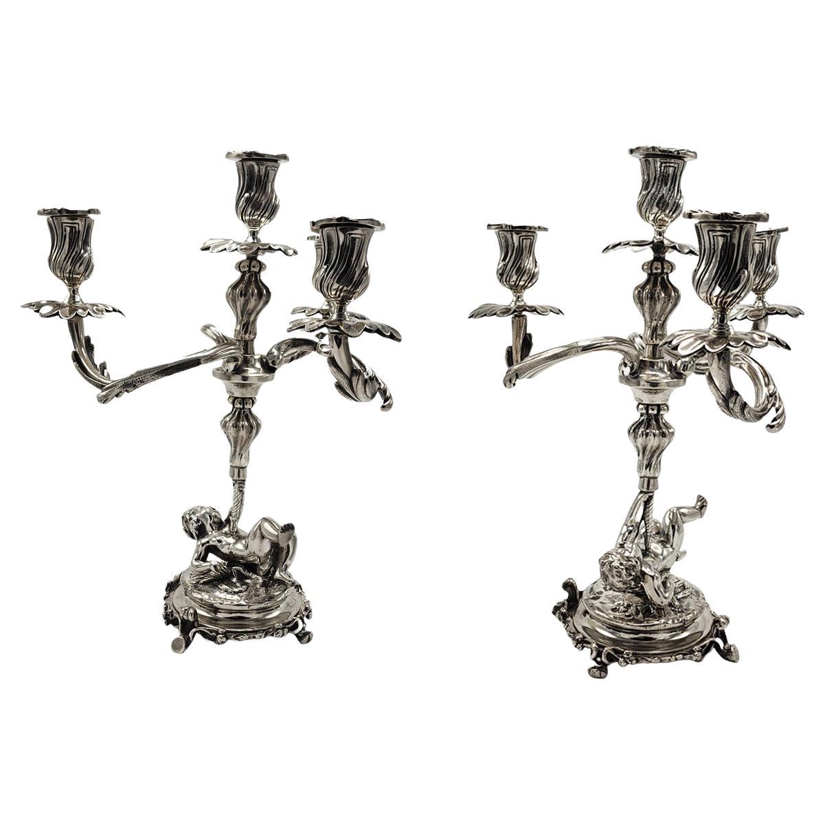 Jugendstil-Kronleuchter aus Bronze von Christofle im Angebot
