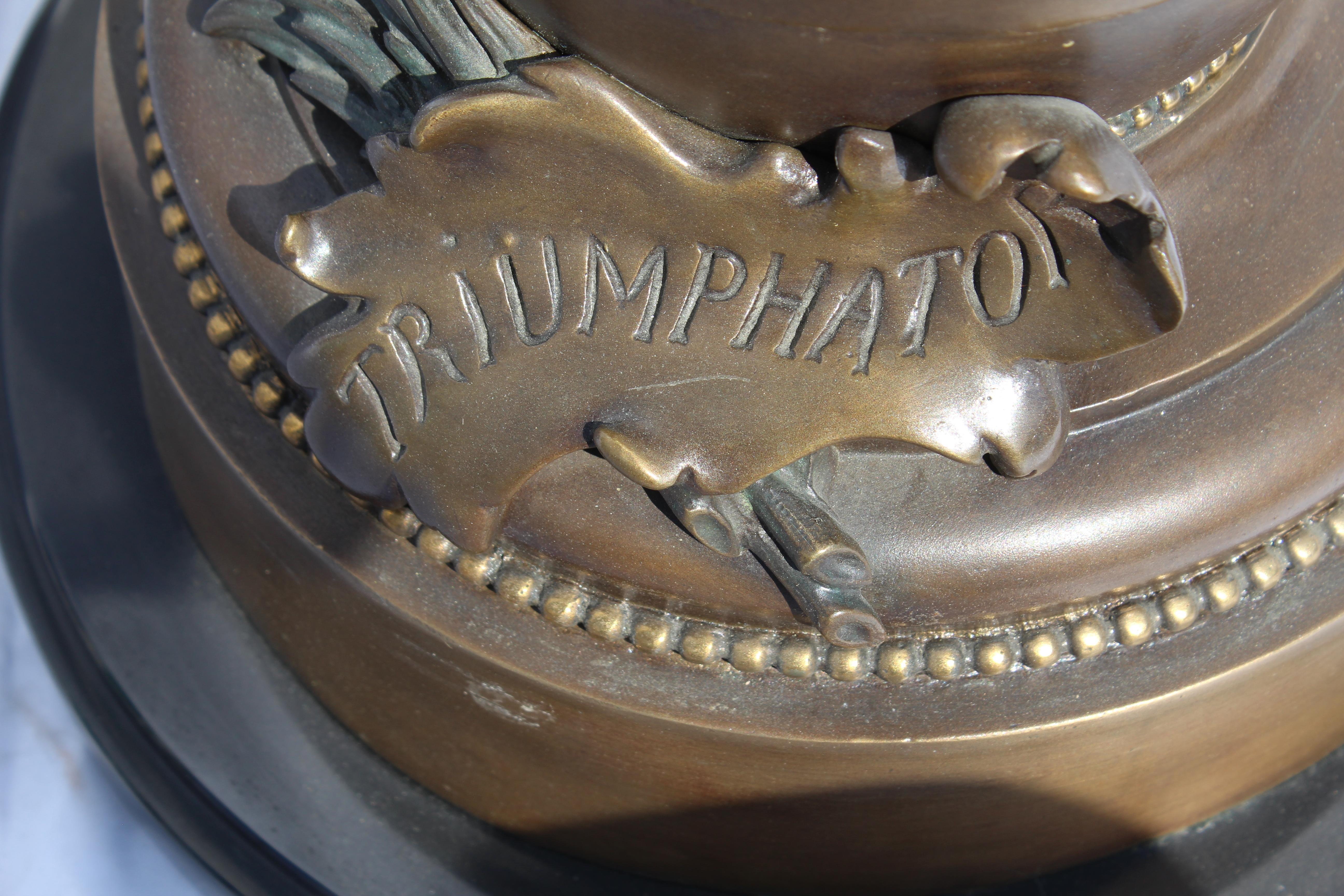 Art Nouveau Bronze, Double Figures, Large, Title is 'The Triumphator' 5