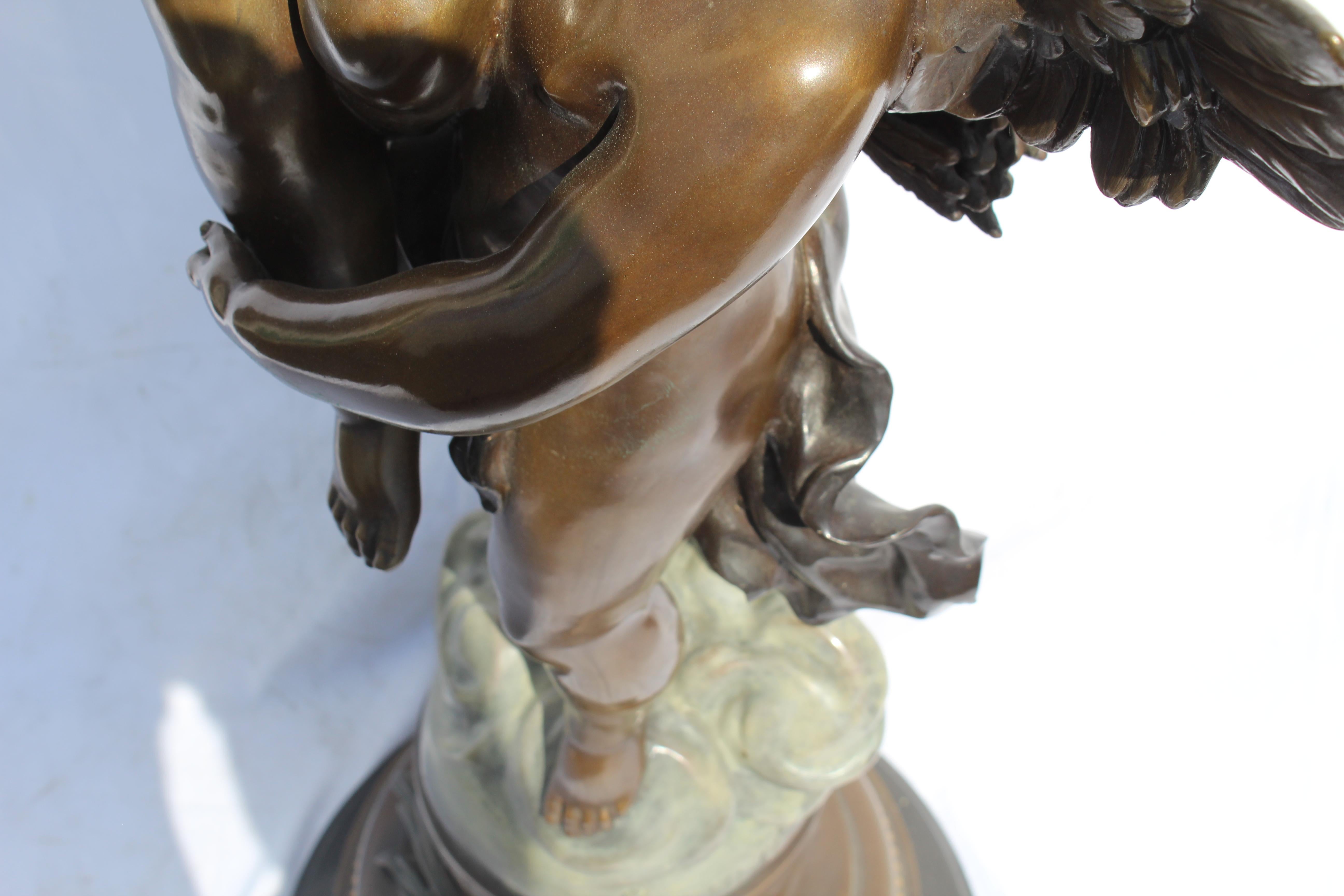 Art Nouveau Bronze, Double Figures, Large, Title is 'The Triumphator' 2