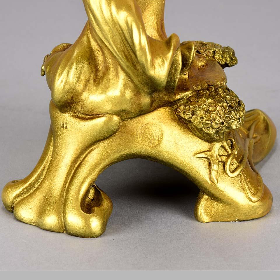 Art Nouveau Bronze Entitled 'Printemps' by Charles Korschann 3