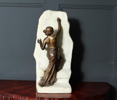 Art Nouveau Bronze Femme Écrivant by Julien Causse