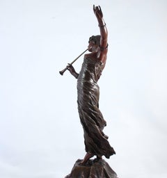 Art Nouveau Bronze Figure by Franz Rosse -Oriental Dancer