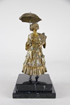 Art Nouveau Bronze Figurine Attributed to Carl Kauba, Vienna, circa 1900