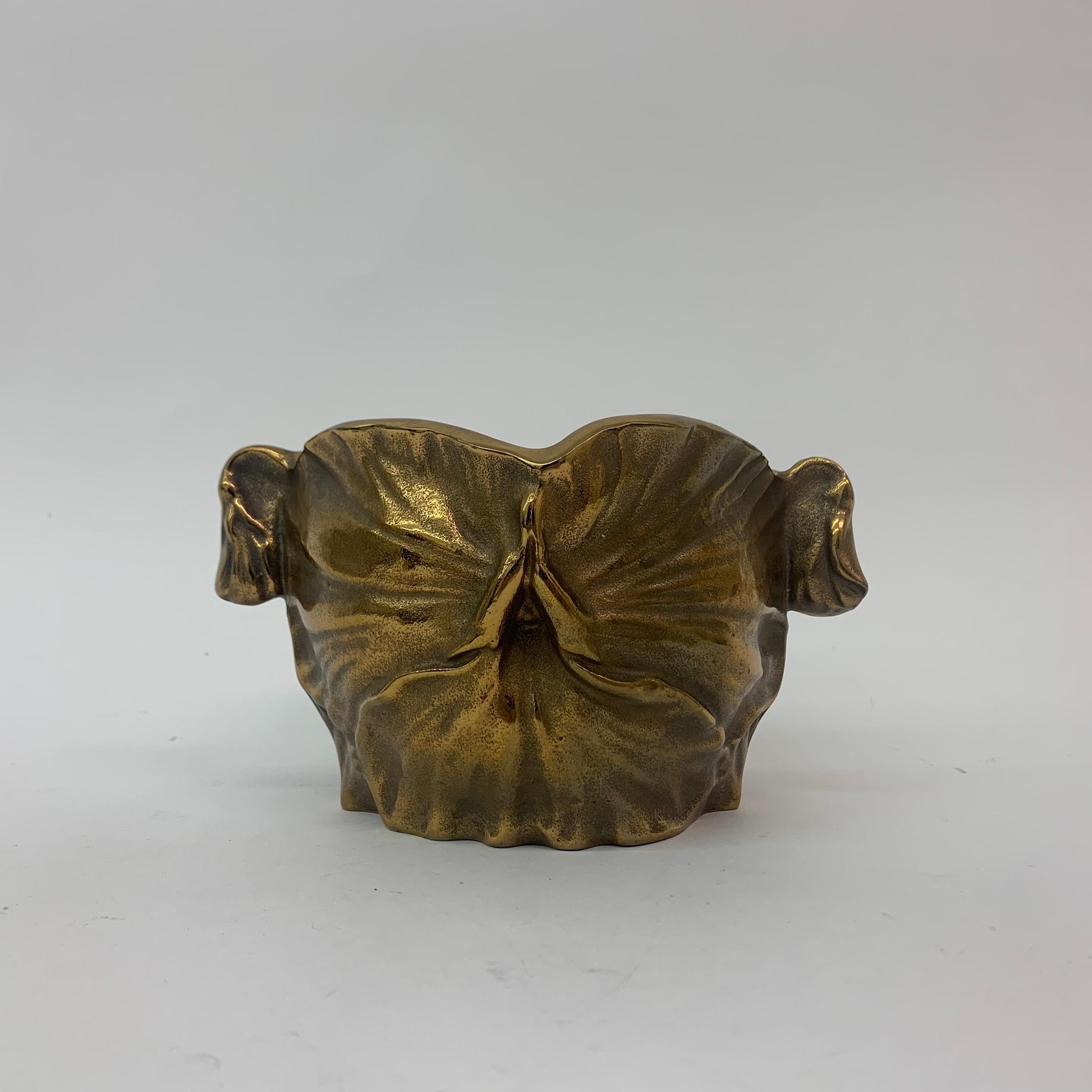 Art Nouveau Bronze Flower Pot, 1930s For Sale 5
