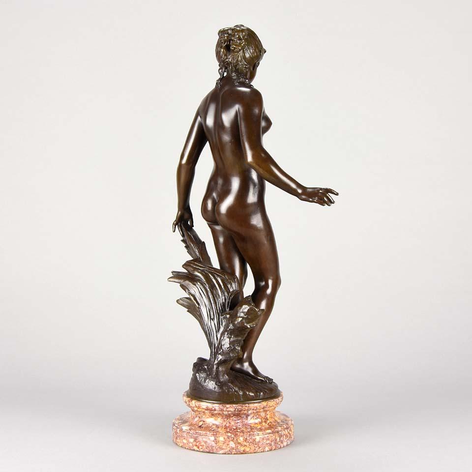 French Art Nouveau Bronze 'La Source' by Auguste Moreau