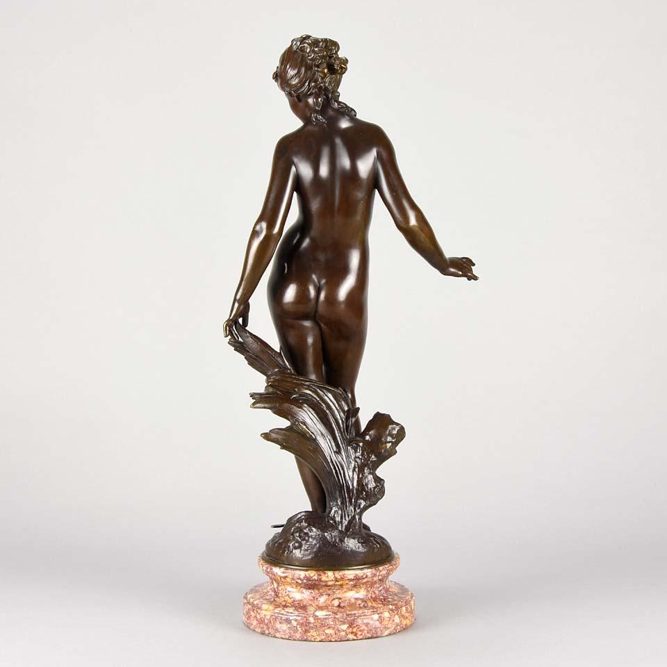 Cast Art Nouveau Bronze 'La Source' by Auguste Moreau