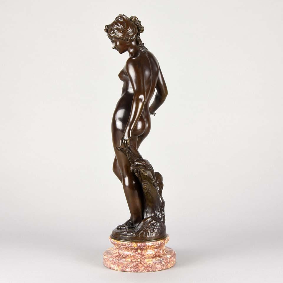 Art Nouveau Bronze 'La Source' by Auguste Moreau In Excellent Condition In London, GB