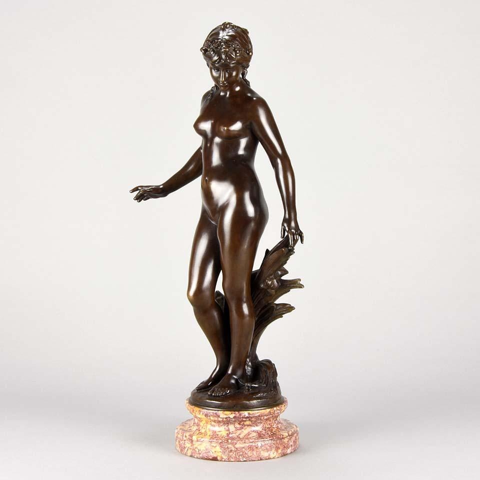 Art Nouveau Bronze 'La Source' by Auguste Moreau 1