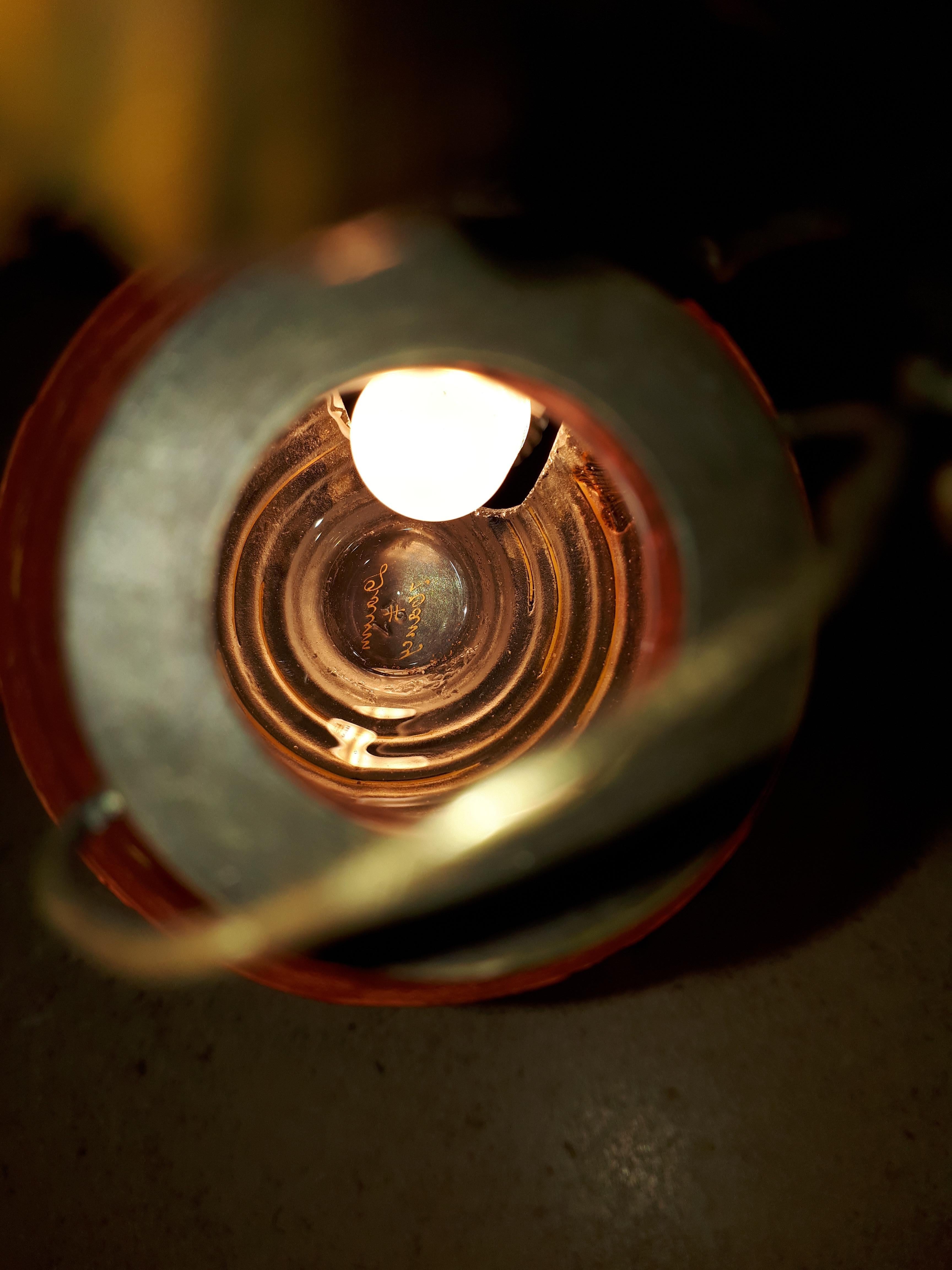 Art Nouveau Bronze Lamp, By Léo Laporte Blairsy And Daum For Sale 13