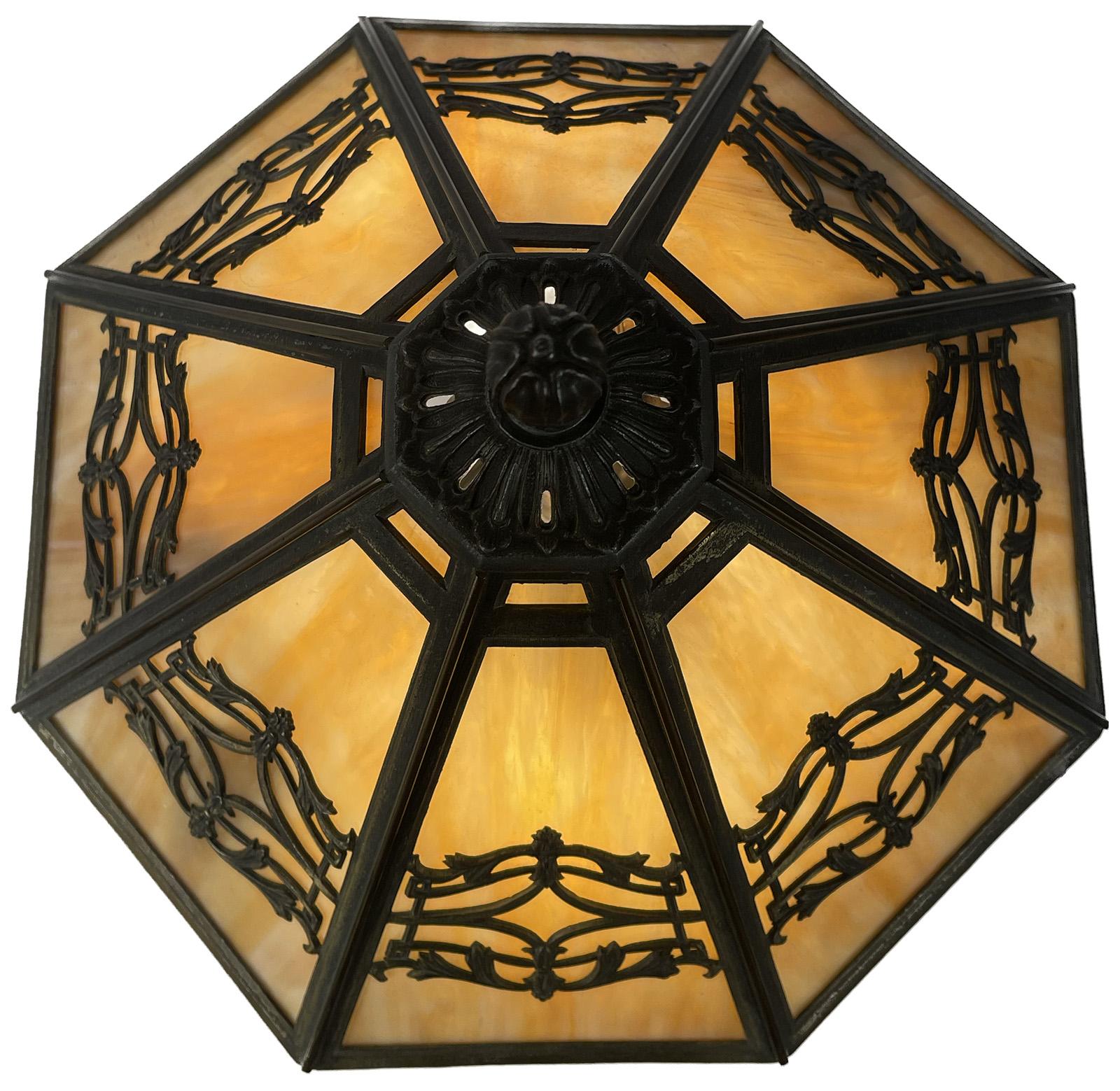 20th Century Art Nouveau Bronze Lamp For Sale
