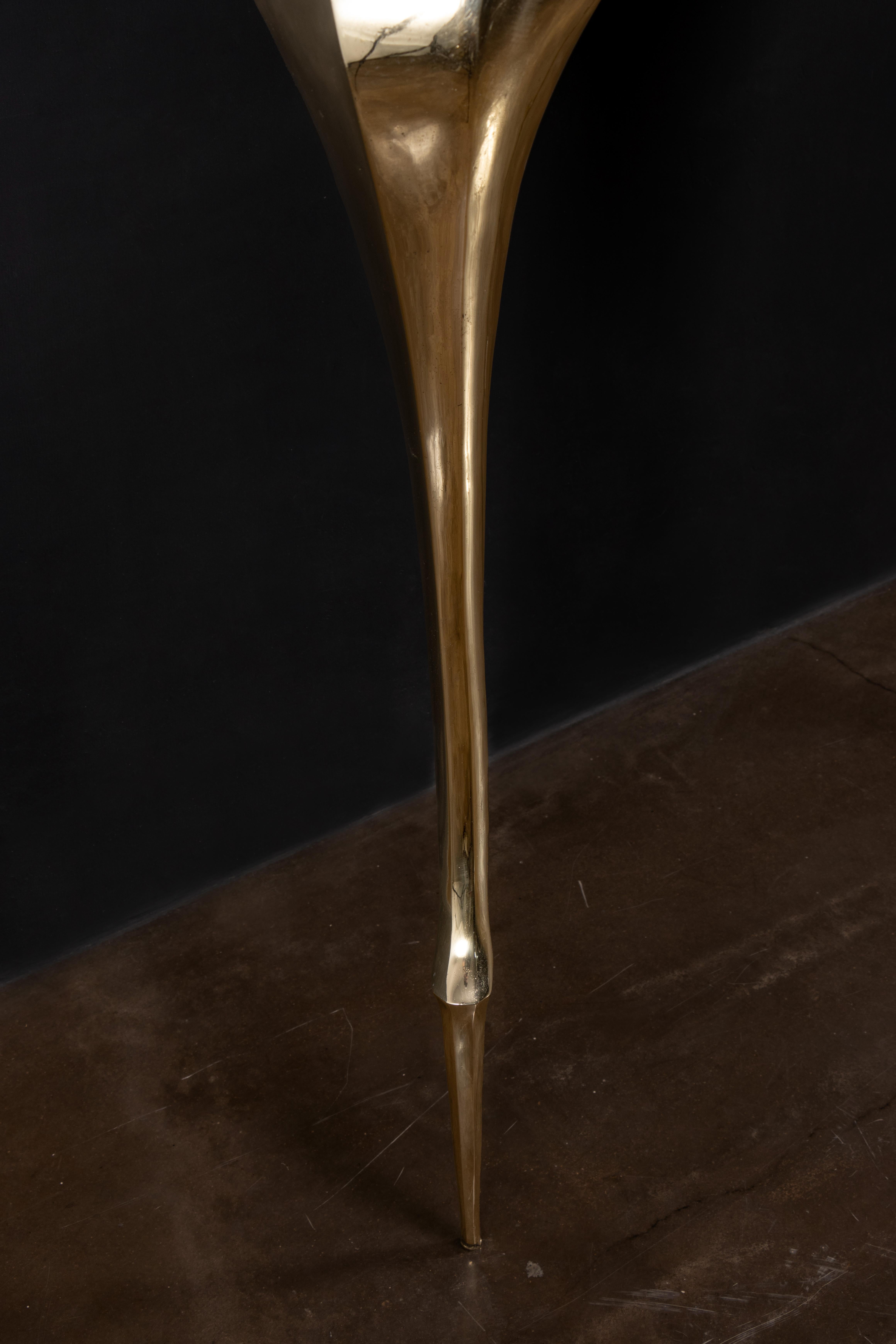 Art Nouveau Bronze & Marble Console Table from Costantini, Lychorinda, In Stock For Sale 5