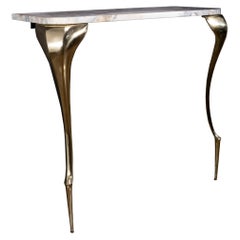 Consolle Art Nouveau in bronzo e marmo di Costantini, Lychorinda, In magazzino