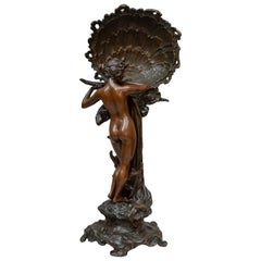 Bronze Art Nouveau:: Nu et coquillage:: Français:: Artiste Maxim:: vers 1915