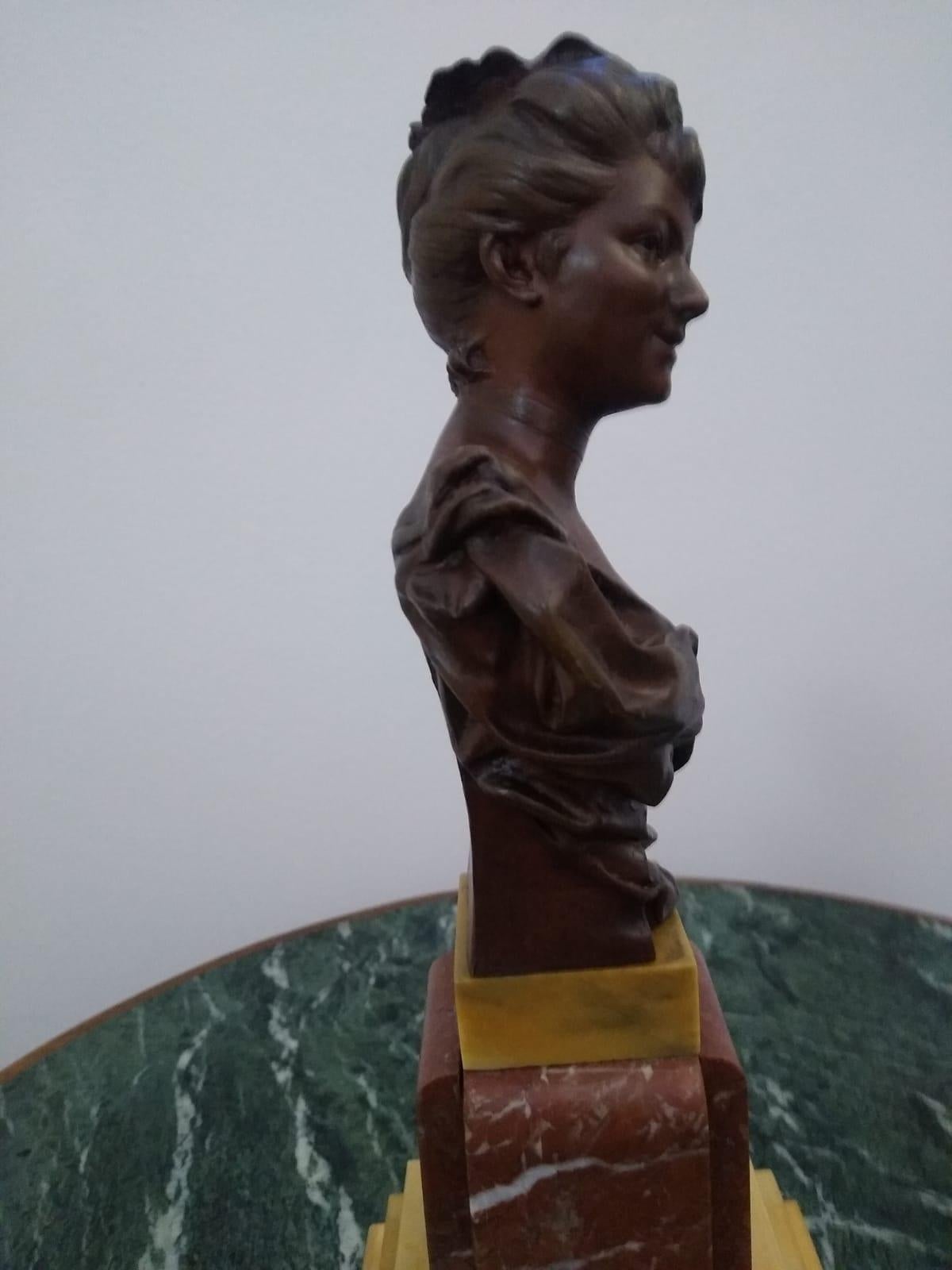 Jugendstil-Bronze-Skulptur im Zustand „Gut“ im Angebot in London, GB