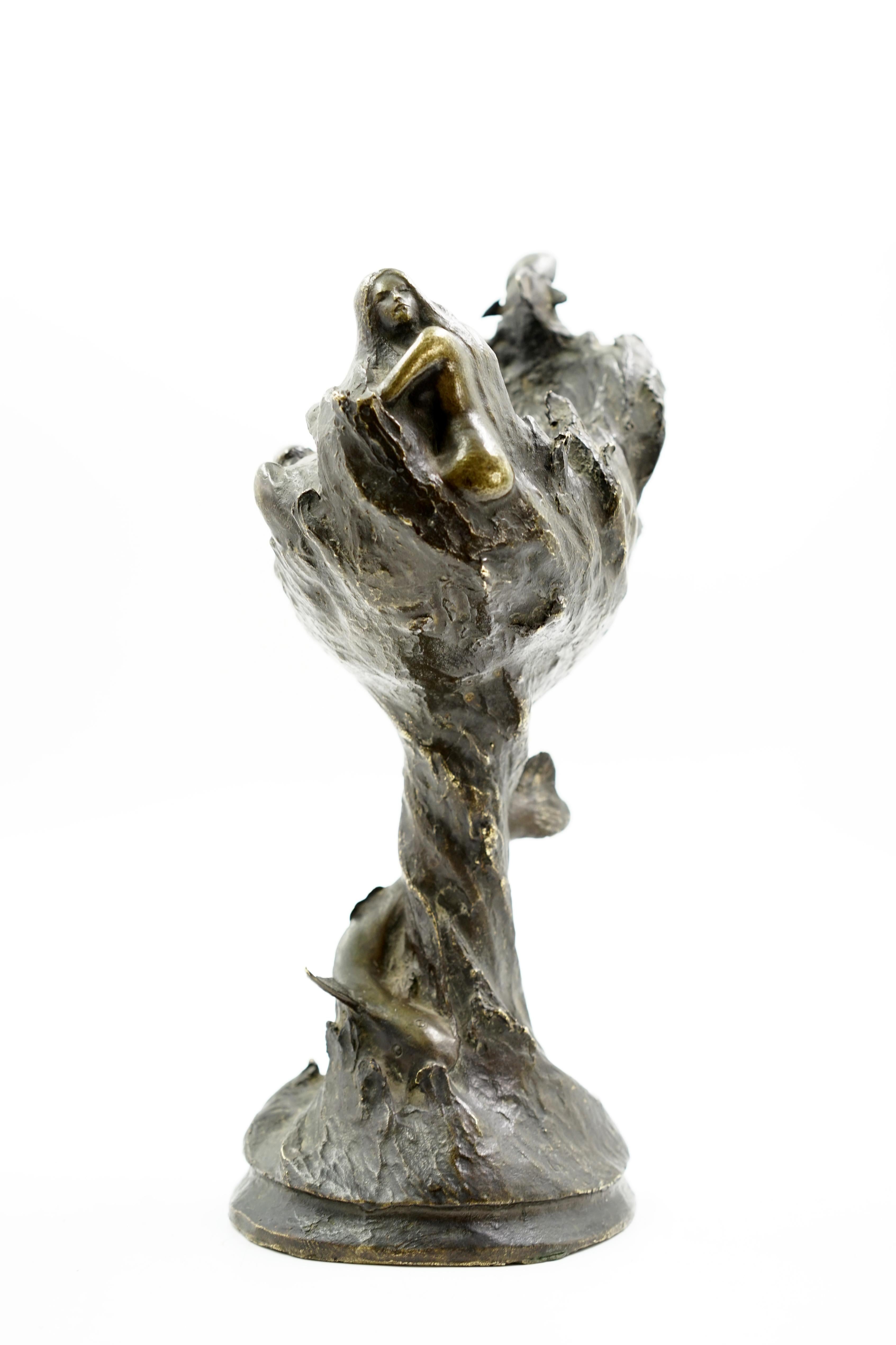Inizio XX secolo Scultura in bronzo Art nouveau in vendita
