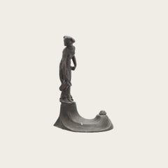 Art Nouveau Bronze Sculpture of a Woman With Urn