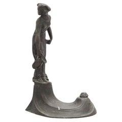 Art Nouveau Bronze Sculpture of a Woman With Urn
