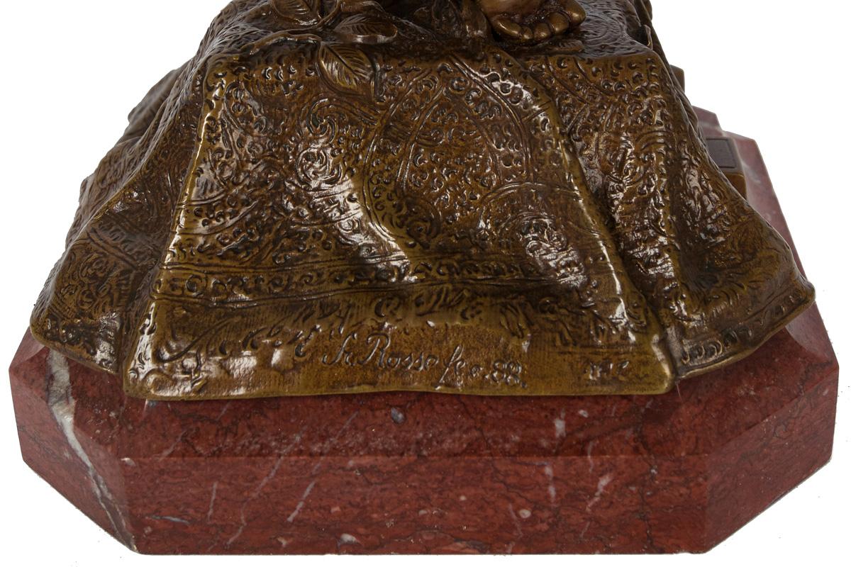Sculpture en bronze Art Nouveau d'une danseuse orientale par Franz Rosse (allemand, 1858-1900) en vente 5
