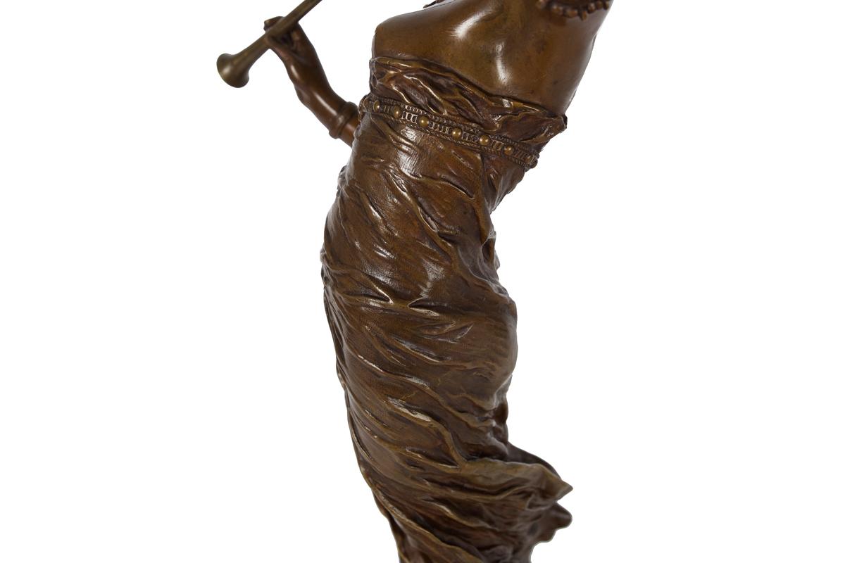 Jugendstil-Bronze-Skulptur eines östlichen Tänzers von Franz Rosse (Deutsch, 1858-1900 im Angebot 8