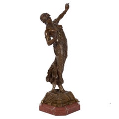 Art Nouveau Bronze Sculpture of Eastern Dancer by Franz Rosse(German, 1858-1900