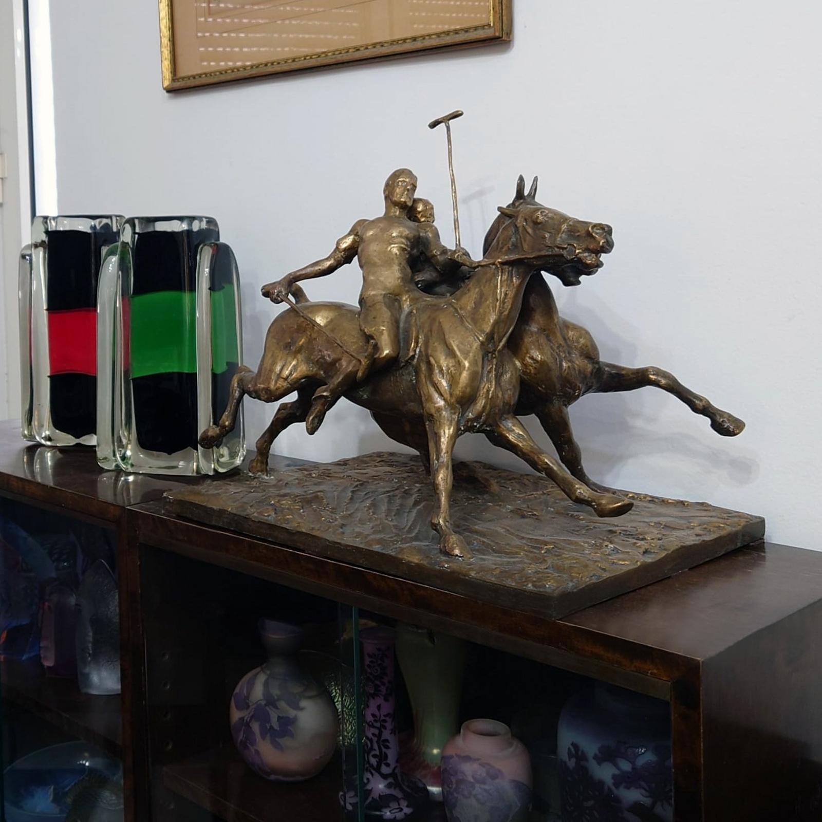 Una scultura in bronzo espressionista tedesca 