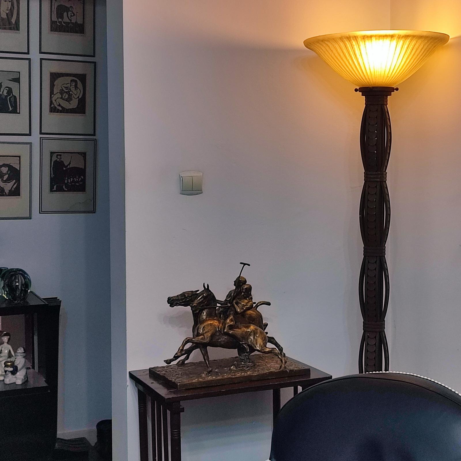 Tedesco Scultura in bronzo Art Nouveau 