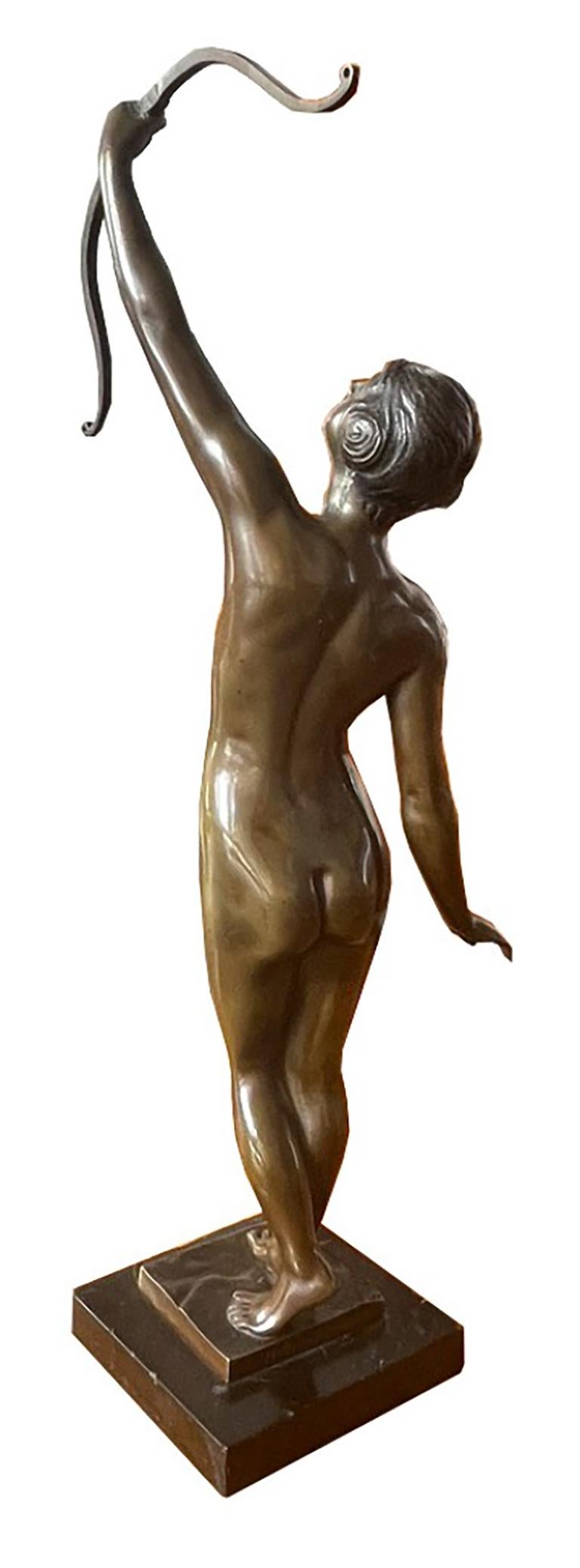 Art Nouveau bronze signed: “Hoffmann” (Europäisch) im Angebot